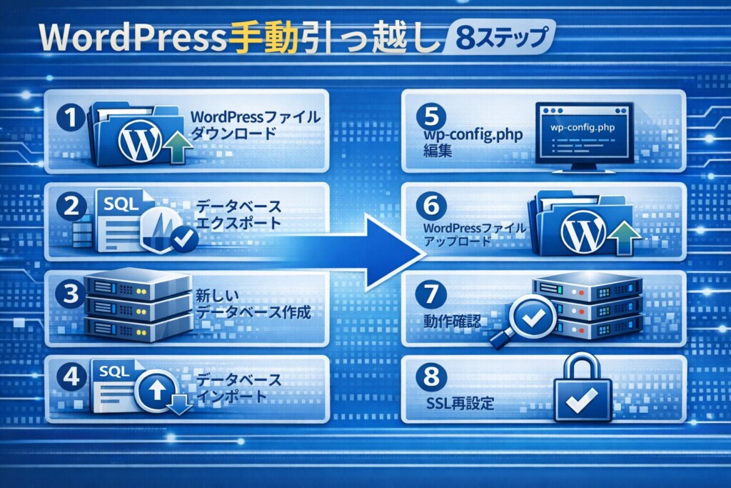 WordPress引っ越しを手動で行う手順