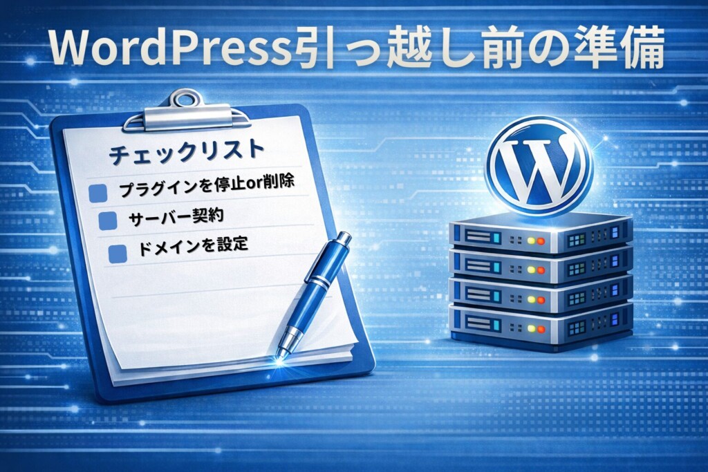 WordPress引っ越し前の準備