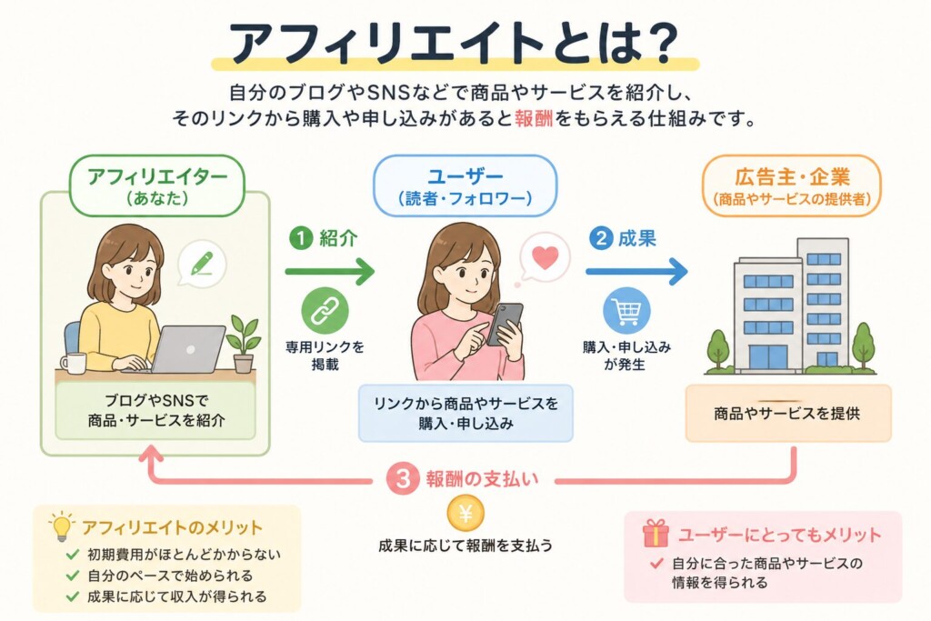 そもそもアフィリエイトとは？アフィリエイトの仕組みについて